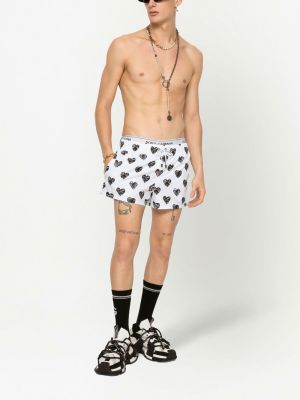 Herzmuster shorts mit print Dolce & Gabbana