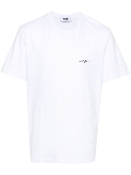 T-shirt Msgm bianco