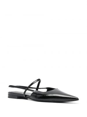 Slingback sandales bez papēžiem Toteme melns