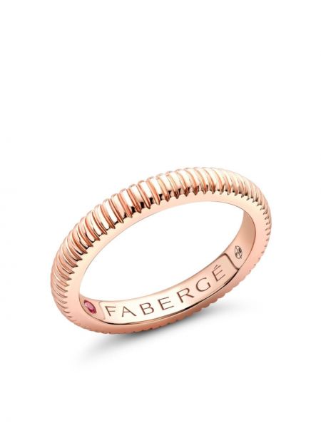 Prstan iz rožnatega zlata Fabergé