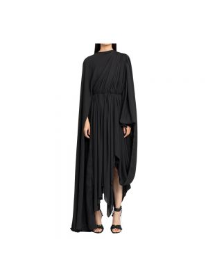 Sukienka asymetryczna drapowana Balenciaga czarna