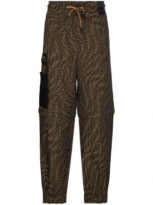 Pantalones ajustados Fendi marrón