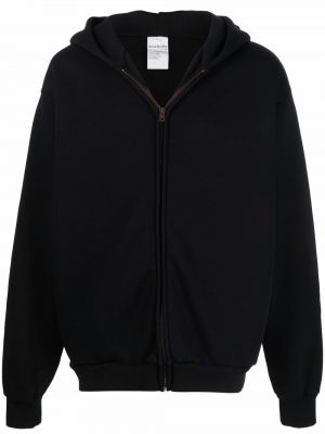 Avslappet zip hettegenser Acne Studios svart