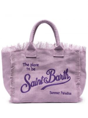 Plážová taška Mc2 Saint Barth fialová