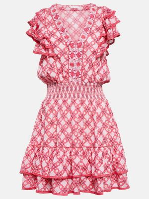 Φλοράλ φόρεμα Poupette St Barth ροζ
