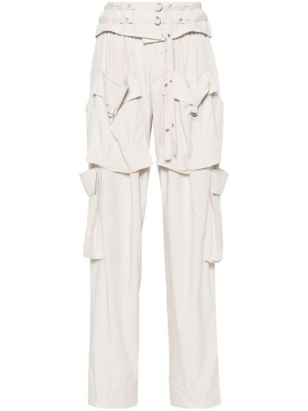 „cargo“ stiliaus kelnės Isabel Marant balta