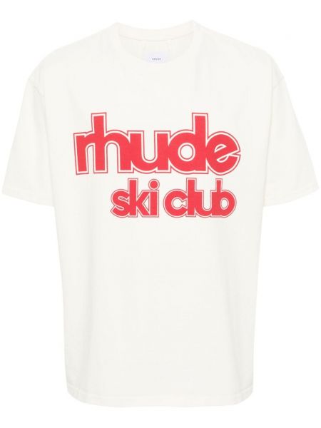 T-shirt Rhude hvid