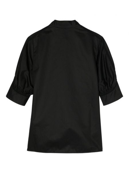 Nėriniuota medvilninė marškiniai Shiatzy Chen juoda