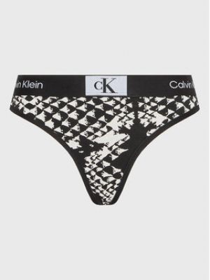 Calvin Klein Underwear Tanga 000QF7221E  - Fekete