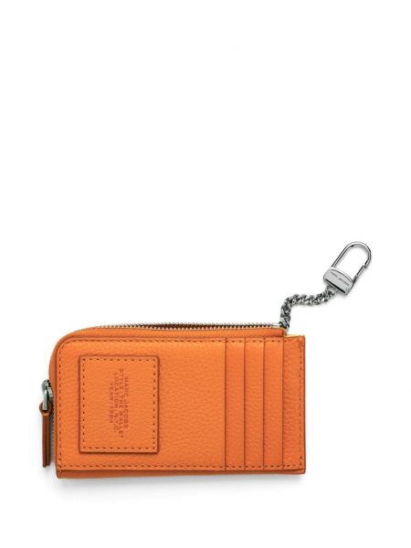 Kožená peněženka Marc Jacobs oranžová