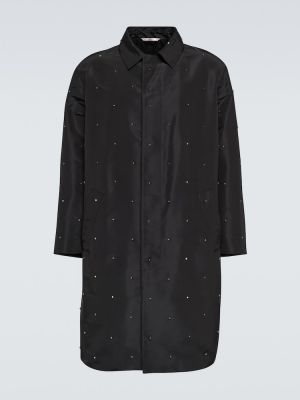 Svilena jakna sa šiljcima Valentino crna