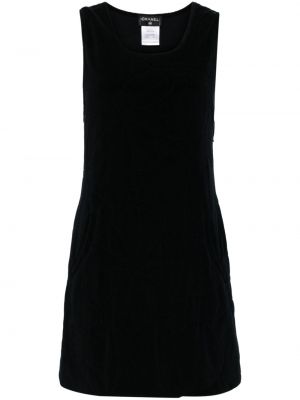 Pikowana sukienka Chanel Pre-owned czarna