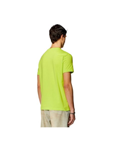 Camisa slim fit de algodón Diesel verde