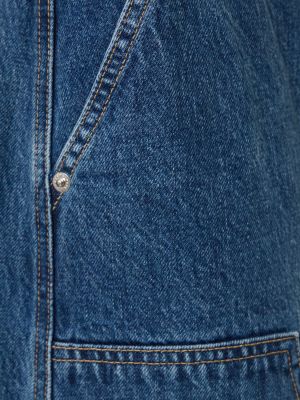 Spódnica jeansowa bawełniana Slvrlake niebieska