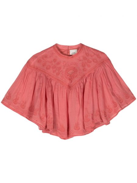 Bluză cu model floral Isabel Marant roz