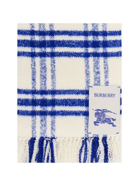 Schal mit fransen Burberry blau