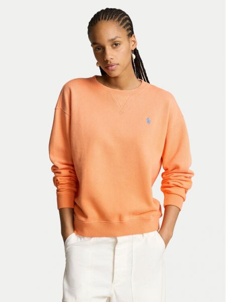 Polo majica sa dugačkim rukavima Polo Ralph Lauren narančasta