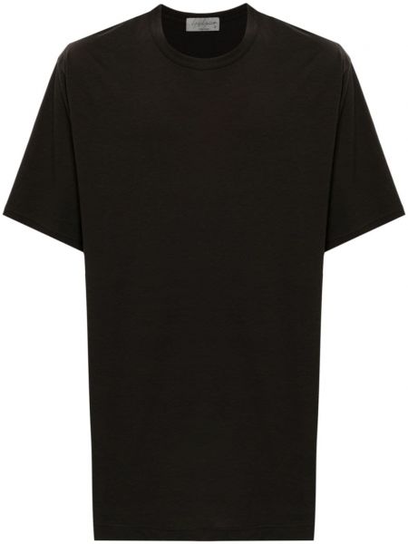 Džerzej bavlnené tričko Yohji Yamamoto hnedá