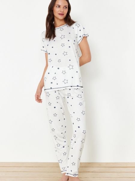 Csillag mintás kötött pizsama Trendyol