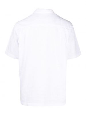 Žakárová košile Universal Works bílá