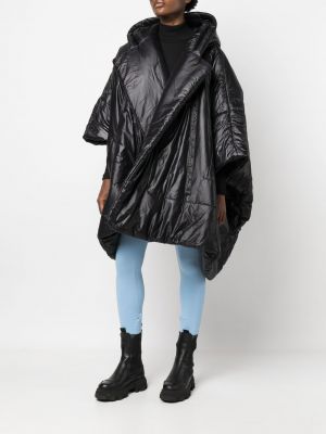 Mantel mit kapuze Norma Kamali schwarz