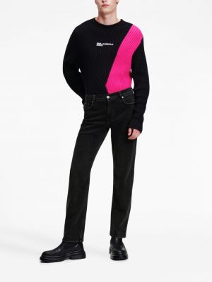 Straight fit džinsi Karl Lagerfeld Jeans melns