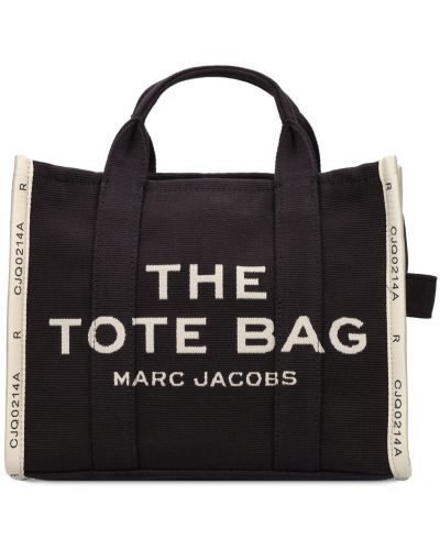 Jacquard pamut bevásárlótáska Marc Jacobs (the) fekete