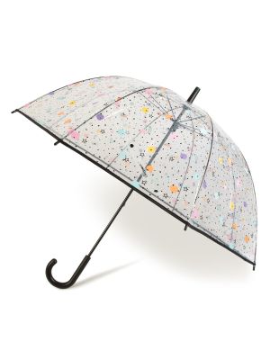 Pikčasti dežnik z zvezdico Happy Rain bela