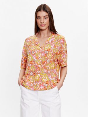 Košulja s cvjetnim printom Vans narančasta