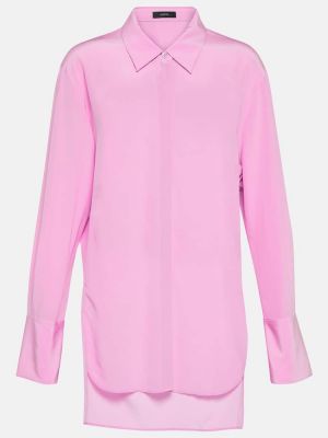 Camisa de seda de crepé Joseph rosa