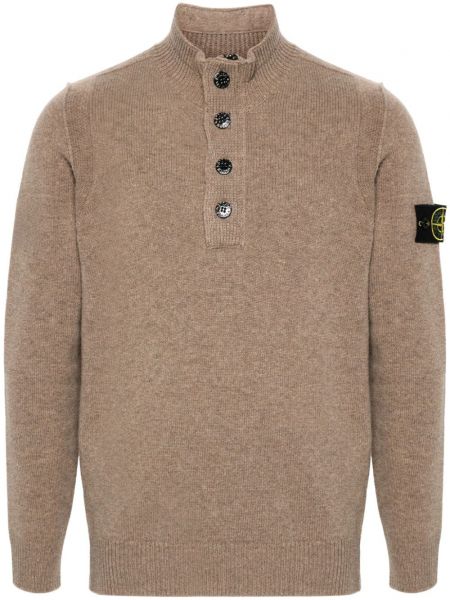 Pitkä villapaita Stone Island ruskea