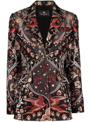 Blazer mit print Etro schwarz