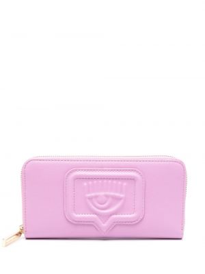 Geldbörse mit reißverschluss Chiara Ferragni pink