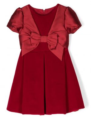 Mini-abito con fiocco Lapin House rosso