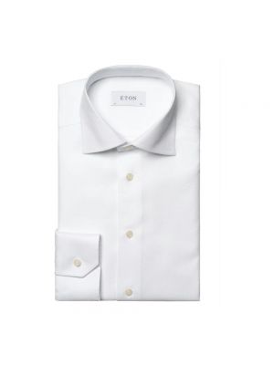 Koszula z długim rękawem slim fit Eton biała