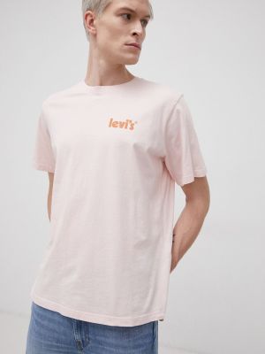 Pamučna majica Levi's® ružičasta