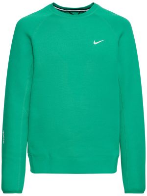 Fleecová mikina Nike zelená