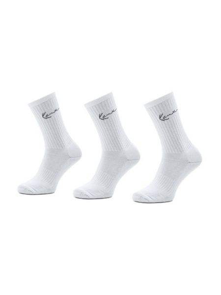 Ψηλές κάλτσες Karl Kani λευκό