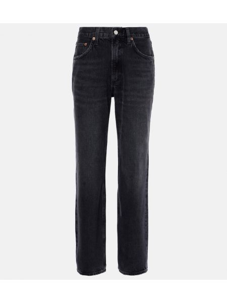 Straight leg-jeans Agolde svart