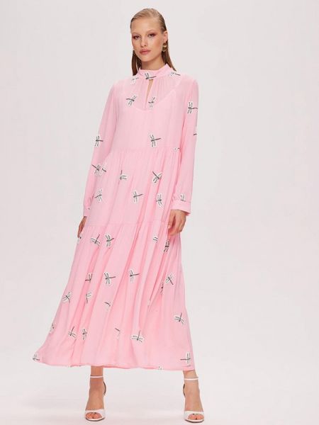 Платье Miss Chic розовое