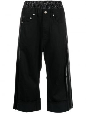 Jeans ausgestellt mit plisseefalten Junya Watanabe schwarz