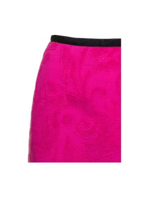 Mini falda de tejido jacquard Marine Serre rosa
