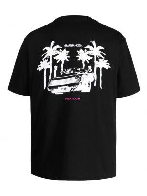 Kokvilnas t-krekls Mauna Kea melns