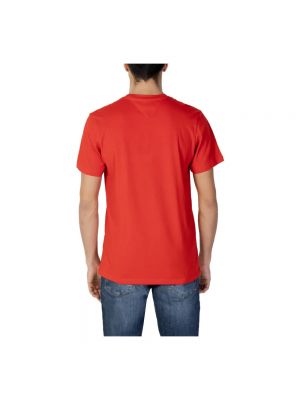 Camisa vaquera con estampado Tommy Jeans rojo