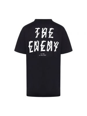 Camisa con bordado de algodón 44 Label Group negro