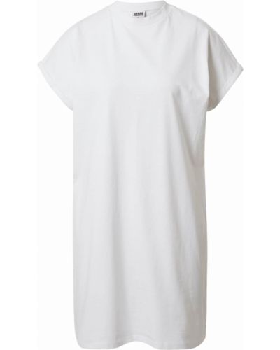 Tričkové šaty Urban Classics biela