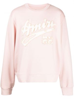 Sweatshirt med sliten Amiri rosa