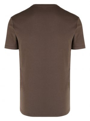 T-shirt mit v-ausschnitt Tom Ford braun
