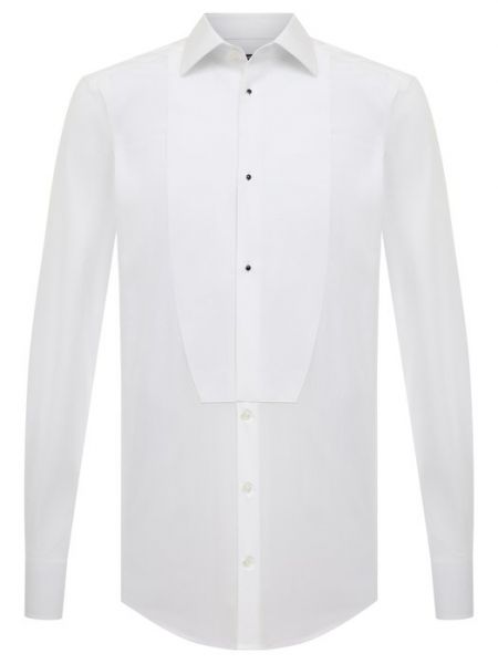 Хлопковая рубашка Dolce & Gabbana белая