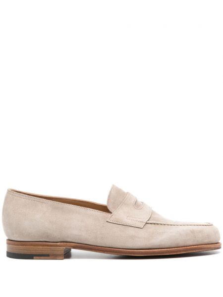 Loafers σουέντ John Lobb μπεζ